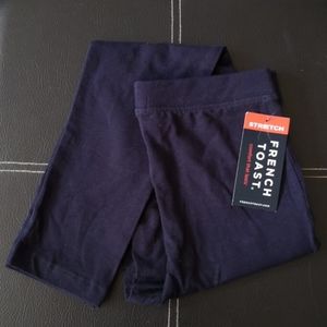 NWT French Toast Girls Navy Blue Leggings Size 7/8